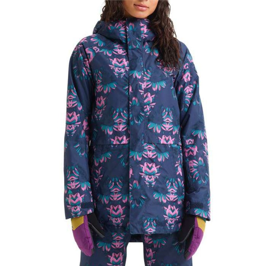 Women'S Clothing * | Burton Gore-Tex Kaylo Shell Jacket Women'S Dress Blue Stylus