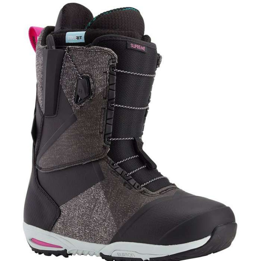 Snowboard * | Burton Supreme Snowboard Boots Women'S 2022 Black