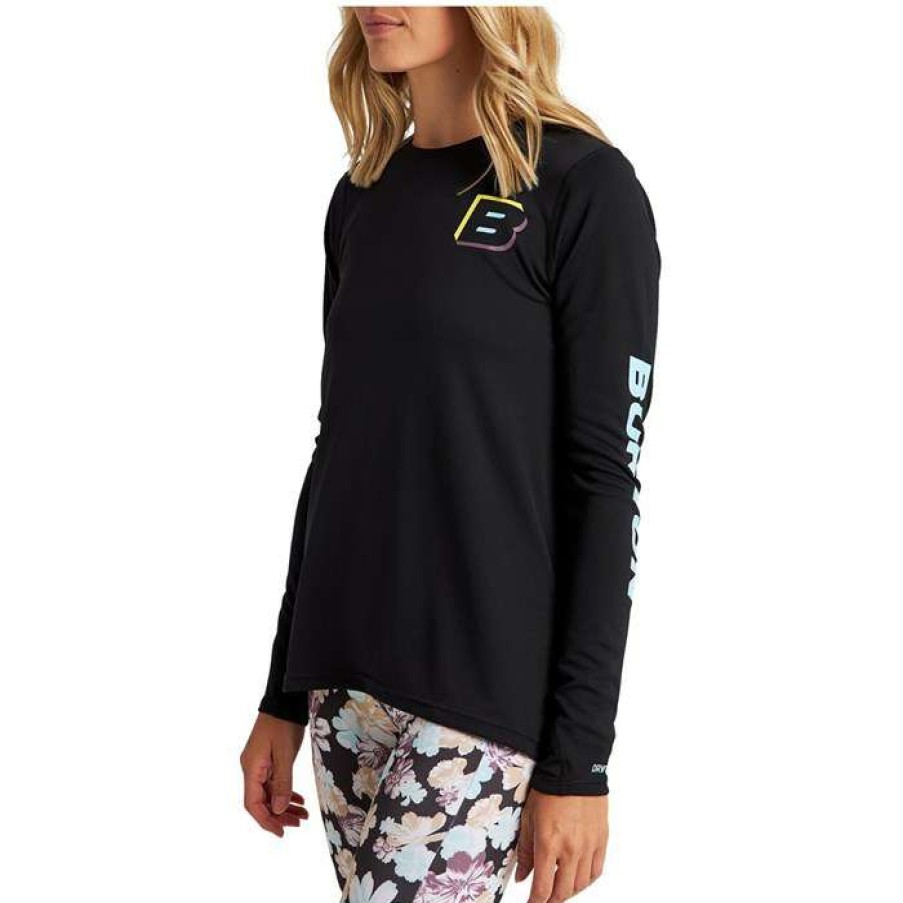 Women'S Clothing * | Burton Multipath Active Long-Sleeve T-Shirt Women'S True Black.