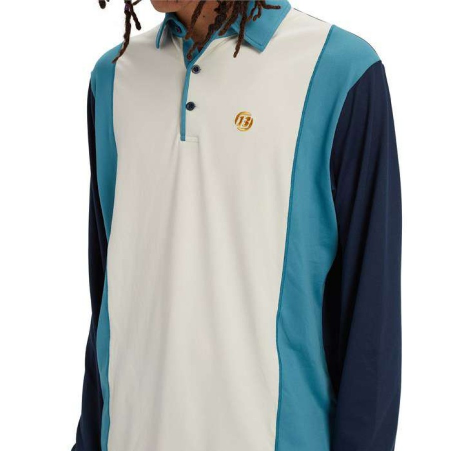 Men'S Snowboard * | Burton Retro Midweight Polo Almond Milk Multi