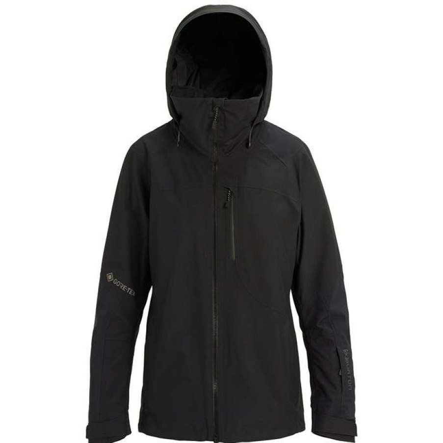 Women'S Clothing * | Burton Ak 2L Gore-Tex Embark Jacket Women'S True Black