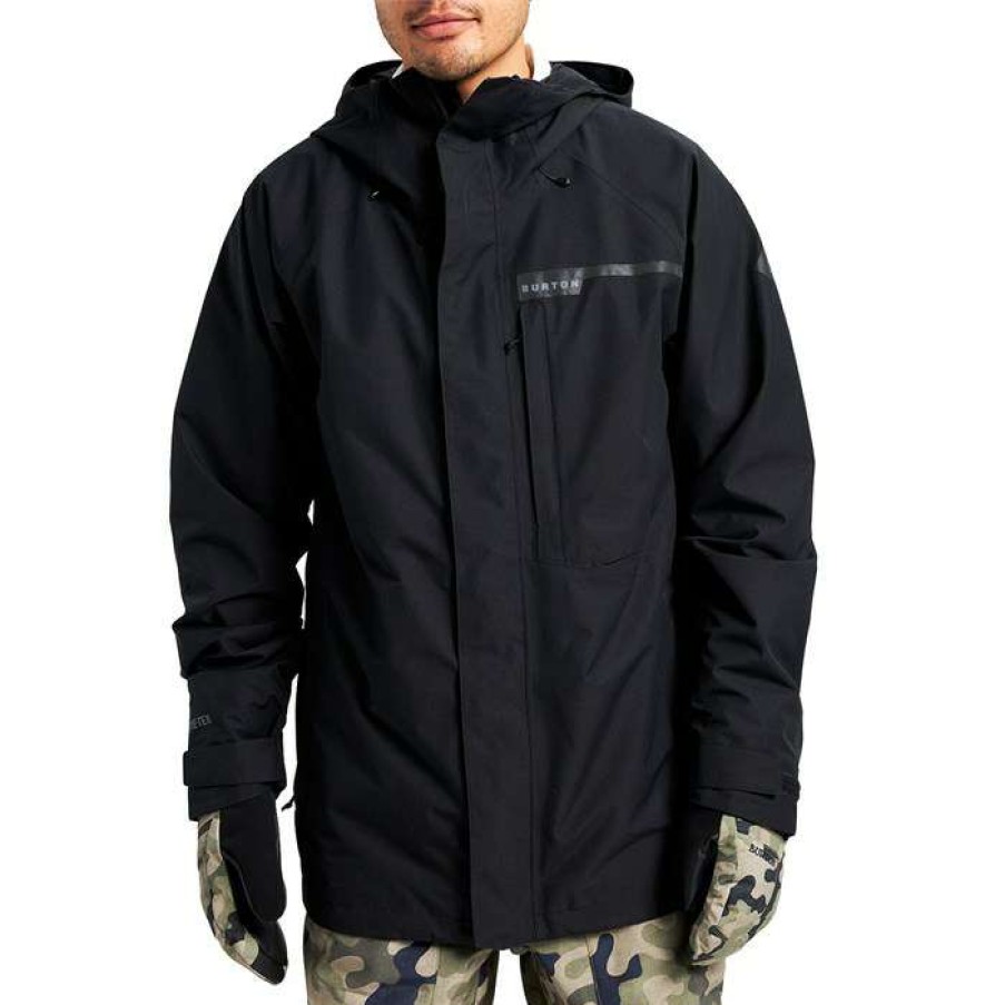 Men'S Clothing * | Burton Gore-Tex Powline Jacket True Black