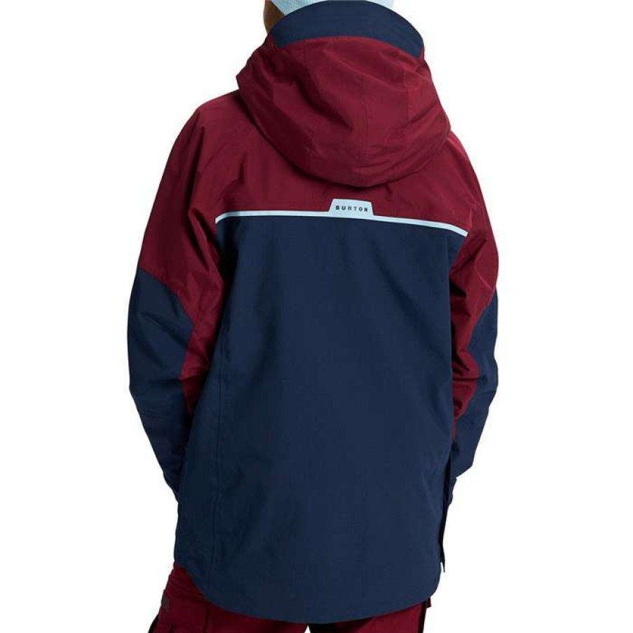 Men'S Clothing * | Burton Frostner Anorak Mulled Berry / Dress Blue