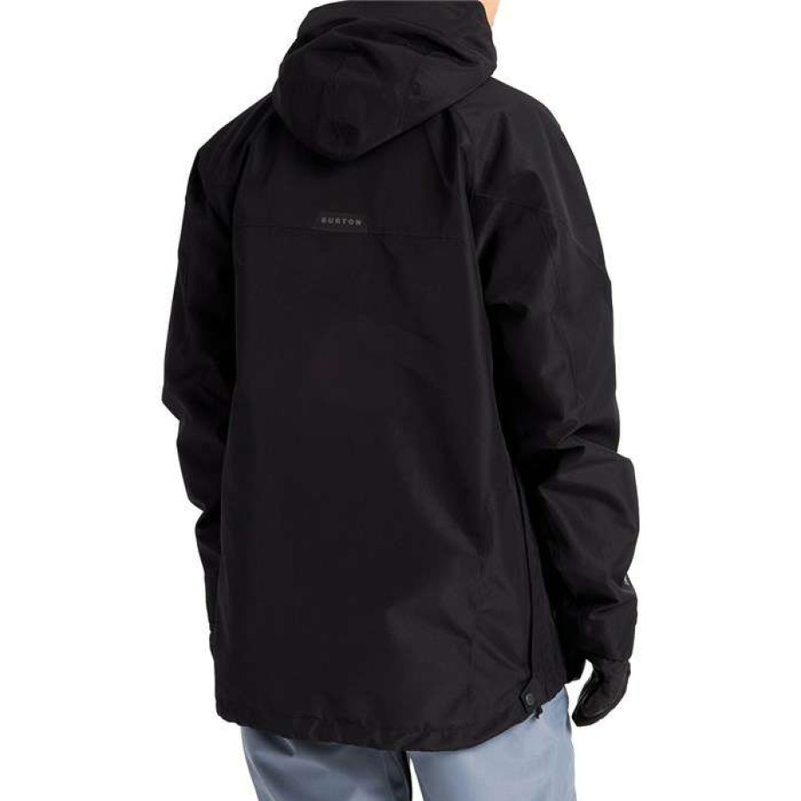 Men'S Clothing * | Burton Gore-Tex Pillowline Anorak Jacket True Black