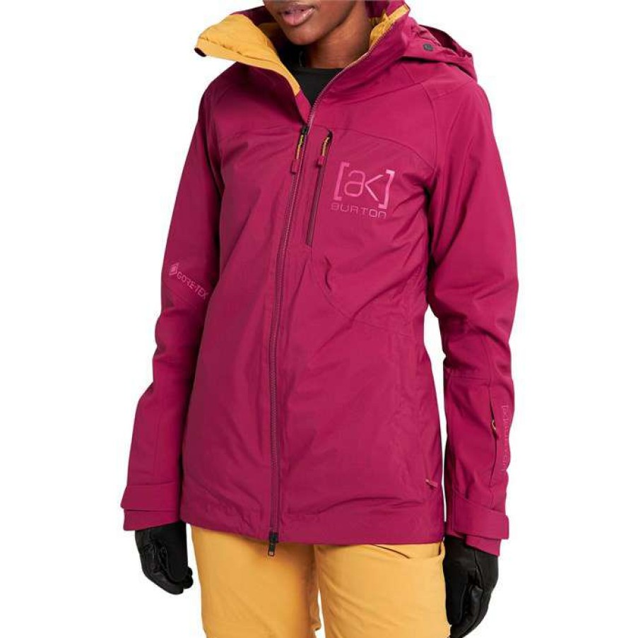 Women'S Clothing * | Burton Ak 2L Gore-Tex Flare Down Jacket Women'S Spiced Plum