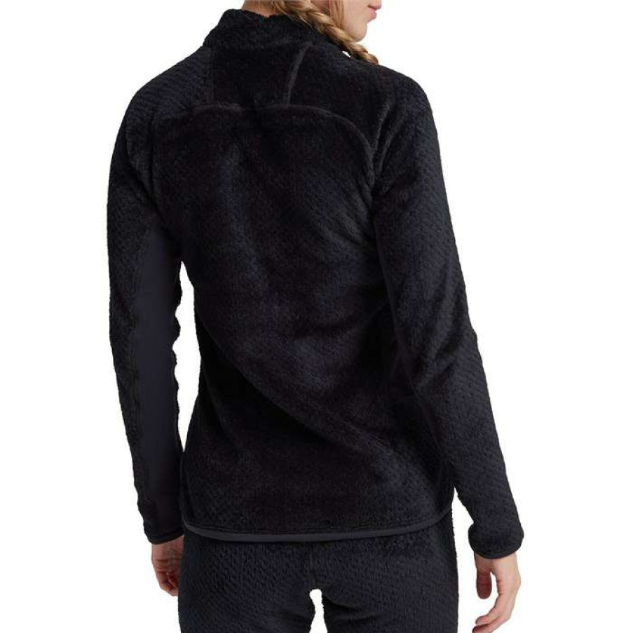 Women'S Clothing * | Burton Ak Baker Hi-Loft Quarter-Zip Fleece Women'S True Black