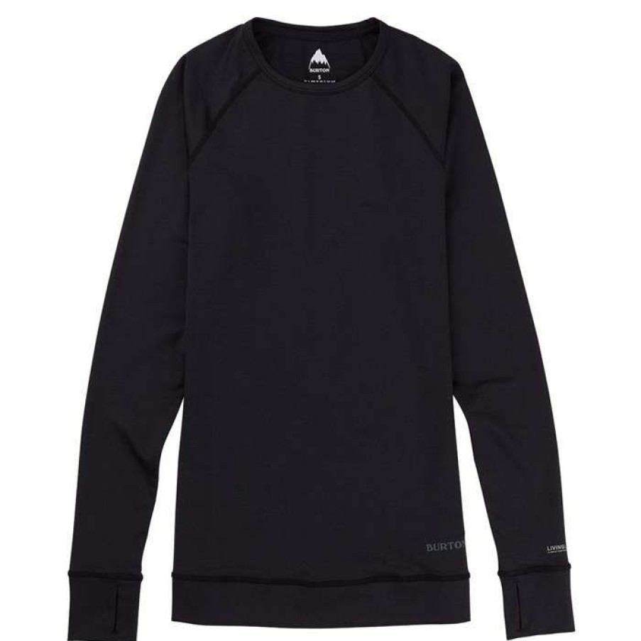 Snowboard * | Burton Lightweight X Base Layer Top True Black