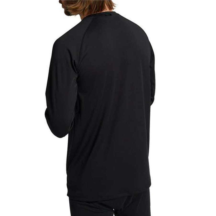 Men'S Snowboard * | Burton Ak Helium Power Grid Base Layer Top True Black