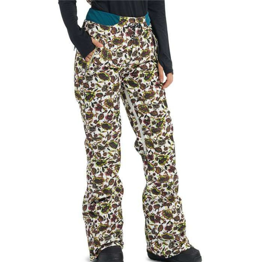 Women'S Clothing * | Burton Loyle Pants Women'S Whit Floral