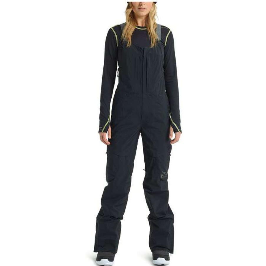 Women'S Clothing * | Burton Ak 2L Gore-Tex Kimmy Short Bib Pants Women'S True Black