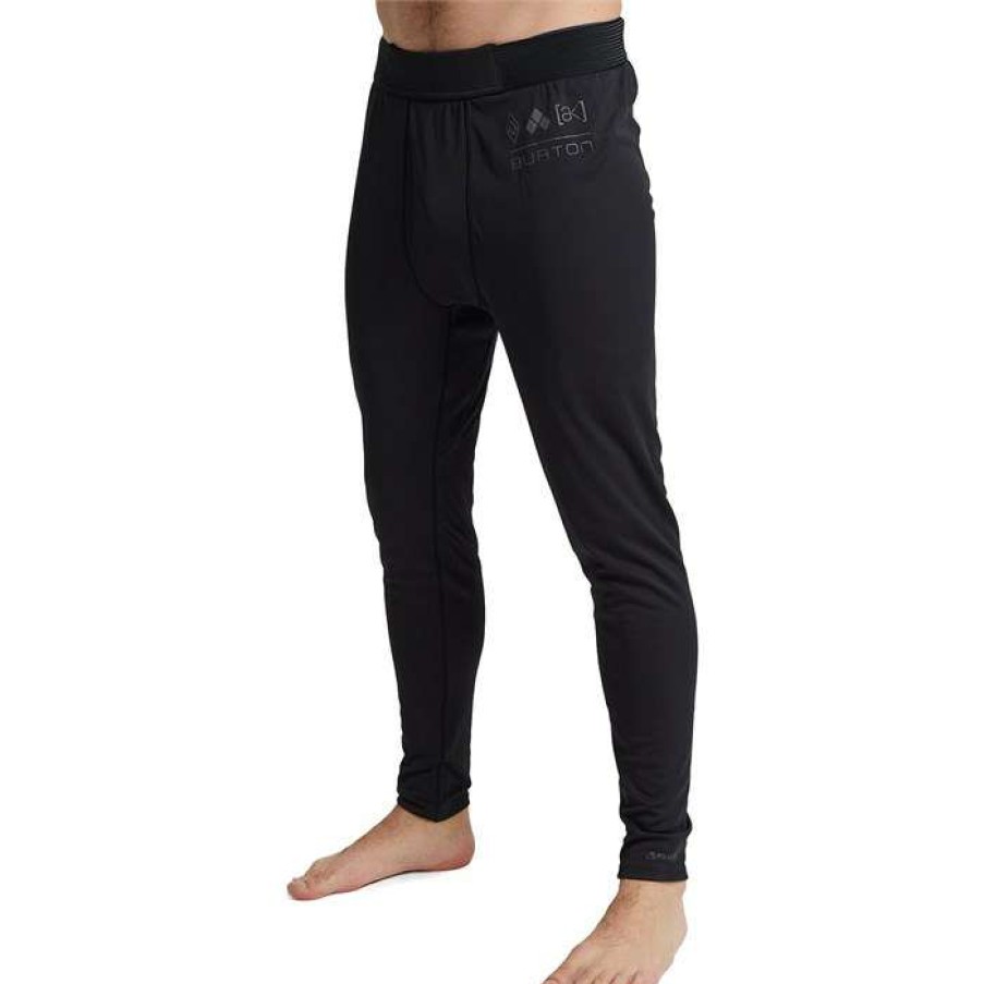 Men'S Snowboard * | Burton Ak Helium Power Grid Base Layer Pants True Black