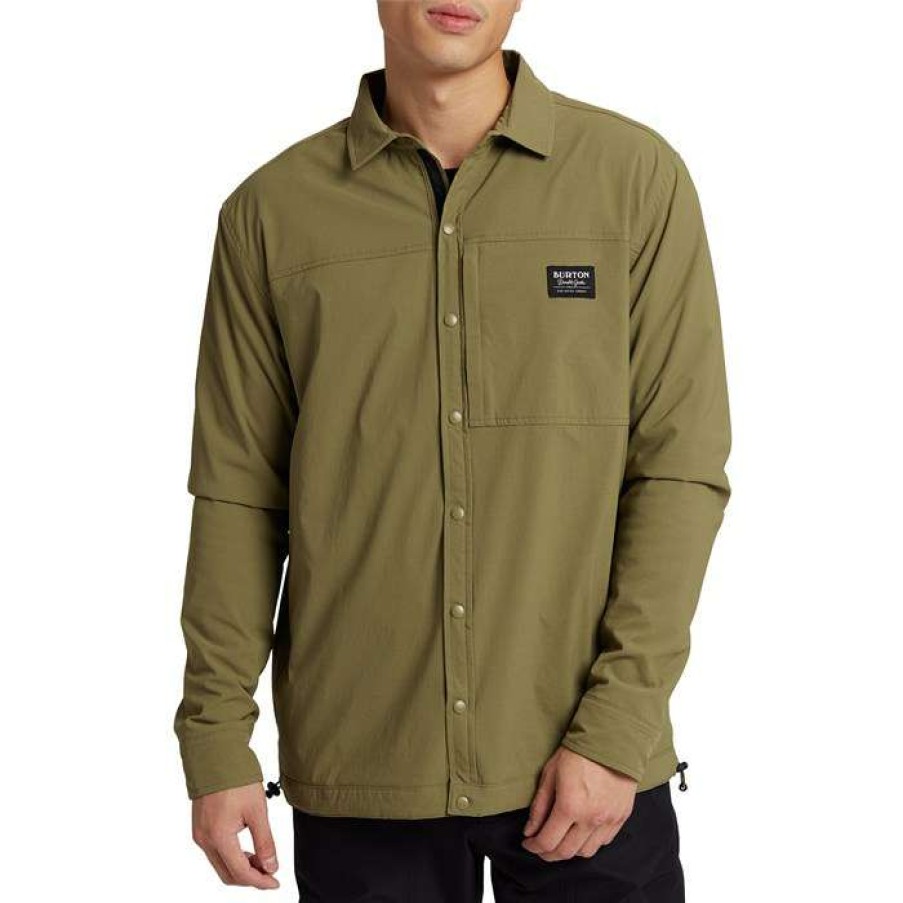 Men'S Clothing * | Burton Ridge Lined Long-Sleeve Shirt Martini Olive