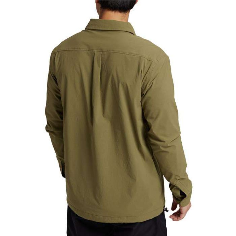 Men'S Clothing * | Burton Ridge Lined Long-Sleeve Shirt Martini Olive