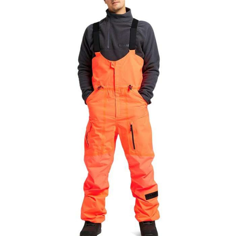 Men'S Clothing * | Burton Gore-Tex 2L Breaker Bib Pants Tetra Orange