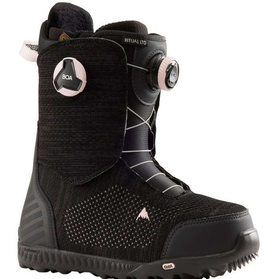 Snowboard * | Burton Ritual Ltd Boa Snowboard Boots Women'S 2022 Used Dark Gray/Pink